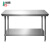 柏钢 201不锈钢工作台双层置物架操作台商用打荷台桌子包装台60*40*80cm