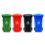 蓓尔蓝 环卫垃圾桶配件 100L/120L配套盖子 绿色 户外分类垃圾桶盖