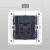 欧普面板（OPPLE）开关插座面板暗装86型电源W51 一开双+5孔扁插1096A 深空灰（定制）