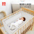 好孩子（gb）婴儿床实木拼接大床宝宝多功能儿童床送摇篮送蚊帐MC283 MC283C床+4cm椰棕床垫1