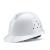 安归 安全帽玻璃钢新国标电绝缘 工地建筑施工监理领导透气防砸 白色无透气孔 旋钮帽衬