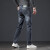 AEXP阿玛EA7XP尼旗下2024秋冬新款深蓝色牛仔裤男中腰弹力修身直筒裤 天蓝色 K6093 32 【2尺5】