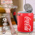 智能垃圾桶感应式卫生间创意儿童电动自动网红可口可乐罐 不锈钢可乐9L智能感应+按键