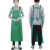夏季薄款围裙定制印刷logo超市清洁做饭厨房防水防油围裙批发 双肩大号果绿色