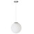 简约单头白色圆球形玻璃吊灯餐厅楼梯创意个性时尚服装店泡泡 直径35CM球+LED高亮暖光
