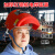 OEMG全脸防护红钢纸电焊面罩焊工专用安全帽式焊接面罩隔热耐高温焊帽 面罩（铁窗不翻盖）送2片黑片