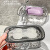 HYWLKJ简约高颜值肥皂盒创意高档卫生间浴室家用沥水香皂盒置物架双层 水波纹肥皂盒（透明色）