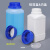 级500ML毫升大口方形塑料瓶HDPE带盖加厚密封空瓶四方塑料瓶 250ml黑色-黑盖款（配内盖）