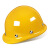 HKNA国标O型加厚玻璃纤维安全帽进口ABS透气工程建筑电工地施工印字头 三筋透气款黄色其他备注