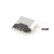 USB母座 Micro 迈克5P立式直插 180度平口卷口 充电座 连接器接口 MICRO5P 不锈钢壳 直边