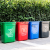 适用垃圾桶塑料带盖室外垃圾箱大容量商用户外厨房办公室工业加厚 20升红色有盖