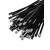 304喷塑不锈钢扎带4.6*300黑色金属扎带桥架束线带标牌电缆扎丝 黑色4.6*350（100条）