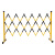 定制伸缩护栏伸缩杆施围栏玻璃钢可移动隔离带围戒带防护栏 1.2*2.5米片式红白