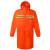 瑞珂韦尔（Rockwell）反光风衣式雨衣长款连体雨衣户外执勤骑行加厚成人雨衣 荧光红 XL