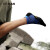 美看（MEIKAN）专业精英暗纹运动袜子速干透气耐磨中筒男士马拉松跑步袜 黑蓝*3 男款