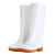 久匀 白色高筒雨鞋水鞋 防滑卫生靴防油耐酸碱食堂水鞋劳保鞋 白色高筒 41