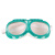 绿海绵防尘眼镜眼罩飞溅骑行防护护目镜玻璃镜片加绵劳保打磨安全 绿海绵眼镜【1付】