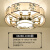 简约现代新中式吸顶灯客厅灯长方形大气卧室餐厅灯禅意中国风灯具 88288-圆形100cm