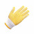 鸣固点塑手套塑料防滑手套加厚耐磨涂胶手套750g 黄色 48付装