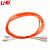 利合光电（LHG）光纤跳线LC-SC多模千兆双芯光纤线缆两端双头跳纤2.0尾纤LSZH外披 2米