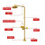 者也 喷淋式复合洗眼器 单口304喷头ABS涂层实验室汽车维修洗眼器