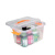 安英卡尔 WY165 收纳盒零食收纳箱半透明收纳箱整理箱 塑料盒子有盖大小号手提储物箱 5号箱（特大号)