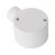 联塑 LESSO 管单通圆接线盒(带盖)PVC电工套管配件 白色 65×40/1/Φ20