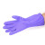 东亚手套 绒布保暖橡胶手套 808-2 L 紫色 10双装