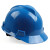 梅思安 10220045 V-Gard标准型ABS安全帽 一指键帽衬 针织吸汗带 尼龙顶带 国标Y型四点式下颌带-蓝色*1顶