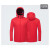 征战虎J2020 保暖工装 三合一冲锋衣两件套 保暖登山服 滑雪服 防风防水防护服 女款：红色 XS
