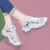 Cupald牛皮老爹鞋女2024夏季新款女鞋子运动鞋休闲鞋跑步鞋软底旅游鞋女 灰色网面款 （标准鞋码） 38