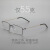 林德伯格同款5919简约超轻5.5克纯钛眼镜框高档商务男女近视眼镜 黑银色 镜框 1.67防蓝光镜片