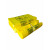 黄色手提式平口式垃圾袋废物塑料大号一次性包装袋袋  加厚 100个厚提手12L15L桶50*56