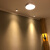 LED明装筒灯超薄可调过道灯简约走廊灯吸顶圆形背景墙小明装射灯 5W 黑色 白光