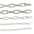 304不锈钢链条无缝铁链条长环短环晾衣链铁锁链起重链铁链子 长环16mm1米