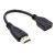 CY MINI HDMI公头对母孔迷你HDMI公对母延长线 高清转接加长线 HDMI-A公对HDMI-C母 (HD-014-A