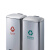 南 GPX-218H 脚踏分类垃圾桶 防指纹环保分类不锈钢垃圾桶垃圾箱果皮桶 01款 单桶容量30升/个双桶容量共60升
