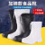 高筒加棉EVA泡沫雨靴男女冬季防水鞋水靴厨房防滑耐油食品靴 白色中帮EVA（不加棉） 39