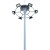 亮普洛 自动升降高杆灯20米15米18米25米30米广场车站码头服务区灯中杆灯18米杆+10头200W LED灯（自动升降）