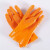 丁腈橡胶手套大口浸胶防油防水耐磨加厚工业柴油电焊工作保护手套 橘色止滑手套:10双 XL