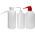 塑料刻度洗瓶 红头冲洗瓶 偏头弯头冲洗瓶 白头冲洗瓶实验室吹气瓶250ml/500ml/1000ml 红头500ml