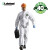 雷克兰耐酸碱防尘防水溅带帽连体防化服 白色ESGP528 3XL 