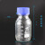 试剂瓶化学玻璃蓝盖试剂瓶1002505001000ml螺口瓶流动相玻璃 2000ml(蜀牛透明高硼硅黄盖)