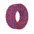 金龙羽 国标电线电缆 ZC-RVS-450/750-1.5平方 铜芯阻燃双芯软线 100米/卷 红蓝色