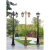 御舵（黑色1.1米 （加厚灯杆））欧式户外防水庭院花园别墅草坪灯小区路灯室外 景观3米高杆灯X14