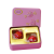 瑞士莲 （lindt） 巧克力喜糖成品2粒 马口铁盒婚礼糖盒 满月百日宴三八节活动礼物 自己包装请联系客服 盒装 25g 粉色