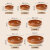土瓦碗老式土碗砂锅碗瓷蒸笼钵仔碗蒸饭碗土粗碗蒸蛋蒸菜蒸肉碗炖 6英寸(茶赤色)2个装