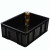 箱大王 Xdc-01  防静电周转箱 黑色塑料收纳箱零件盒  大号箱705*450*180无盖