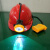 矿灯矿帽 安全帽帽灯安全帽橙色定做帽 矿用头盔煤矿可印字矿工矿 V型ABS 红色