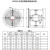 蓝炎 消防防爆防腐轴流风机 消防工业排风设备 管道式2900r/min-380V-FBT35-11-3.15